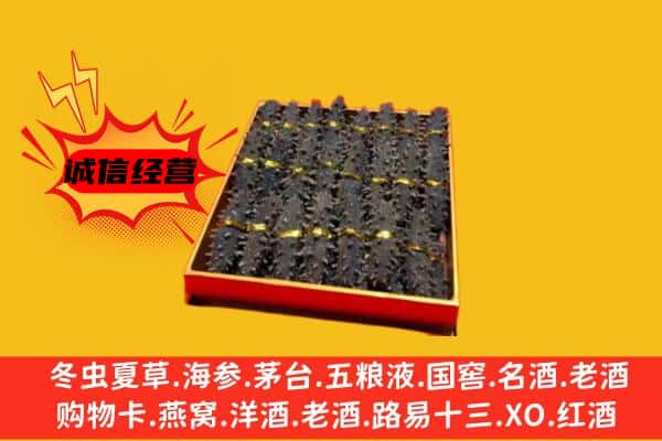 上海市嘉定回收海参